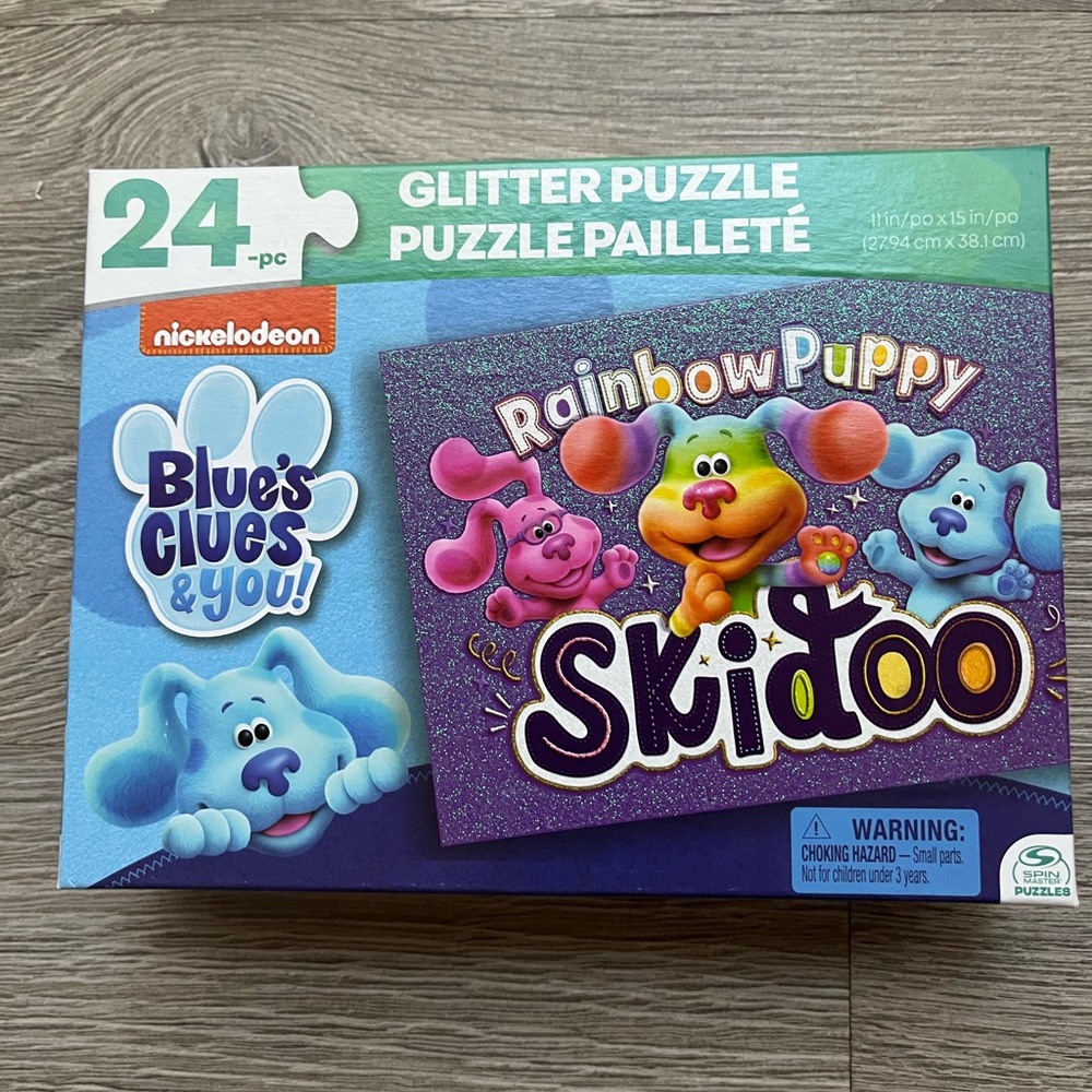 Nickelodeon Blue's Clues & You! Glitter Puzzle - Rainbow Puppy Skidoo